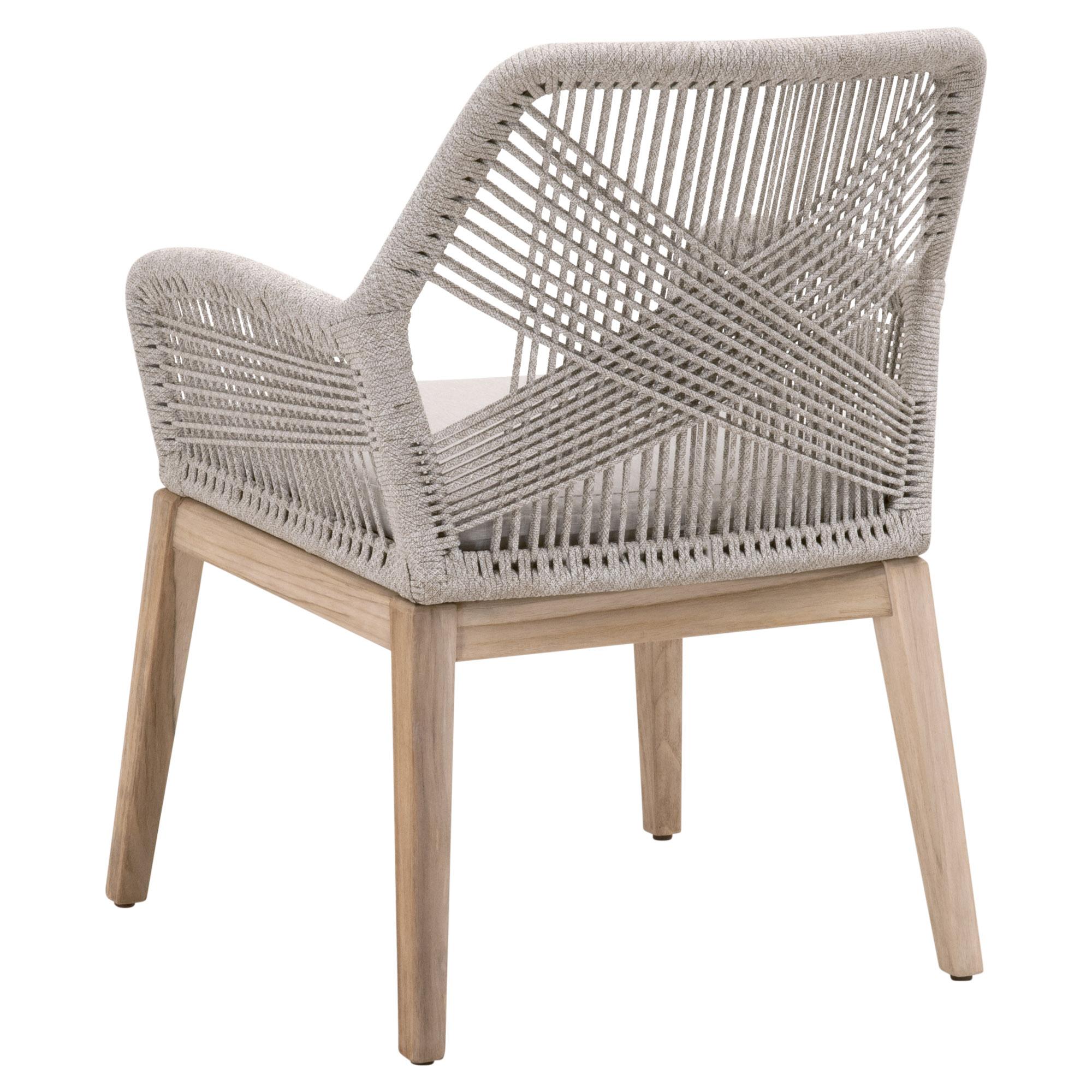 Loom Garden ホワイトアームチェア Loom Outdoor Arm Chair | Essentials For Living